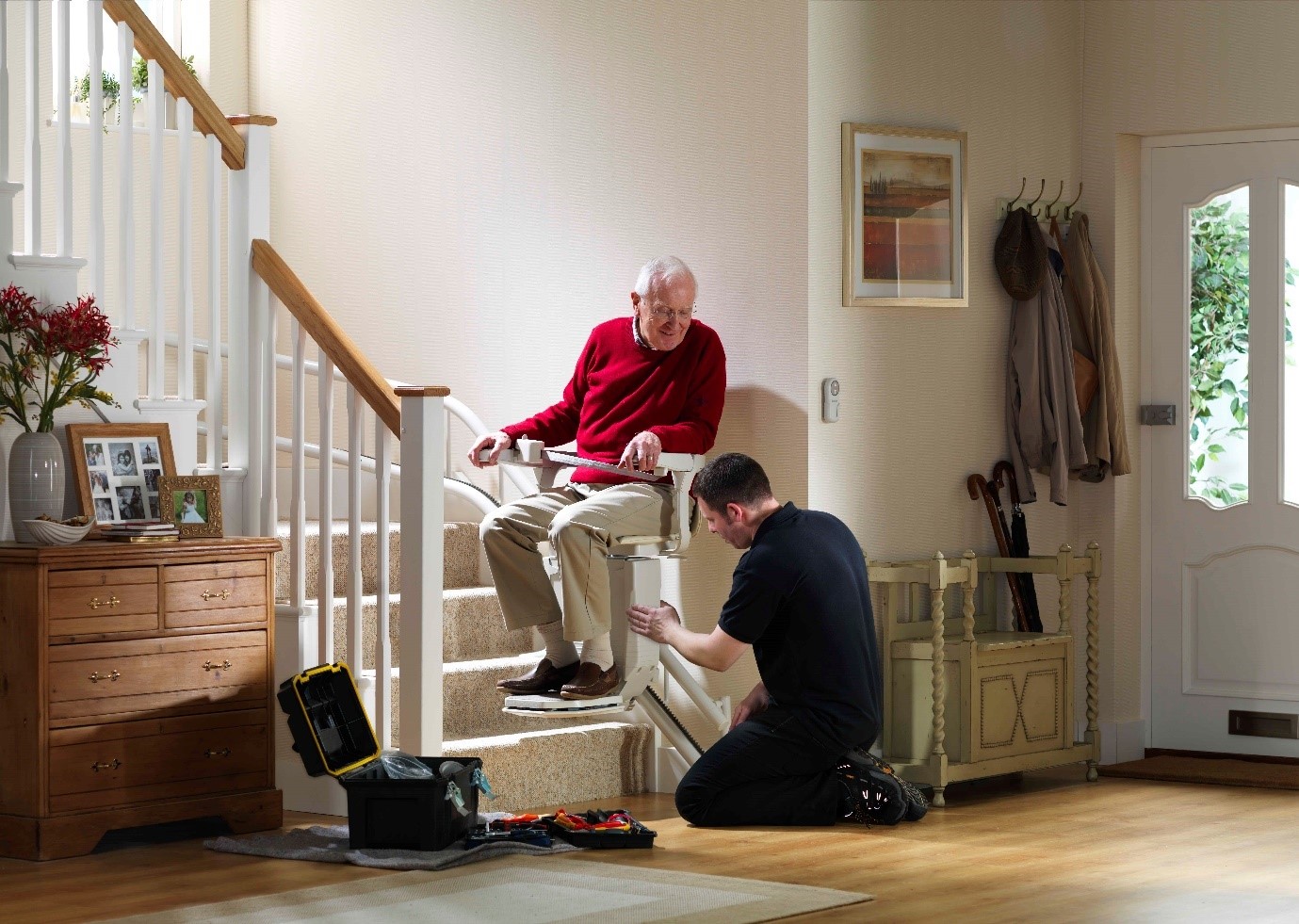 Stannah stairlift installation