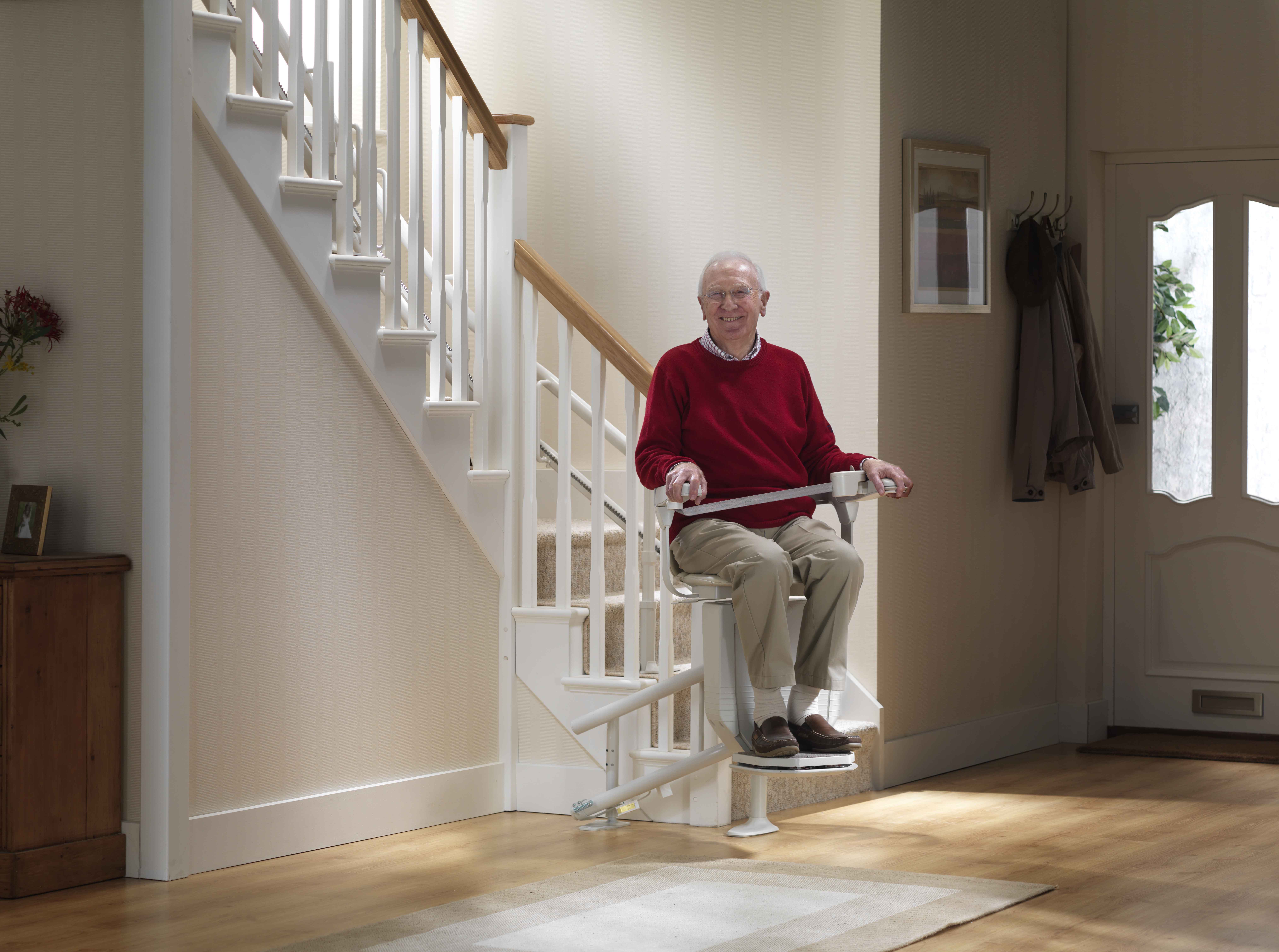using a stairlift with a seatbelt