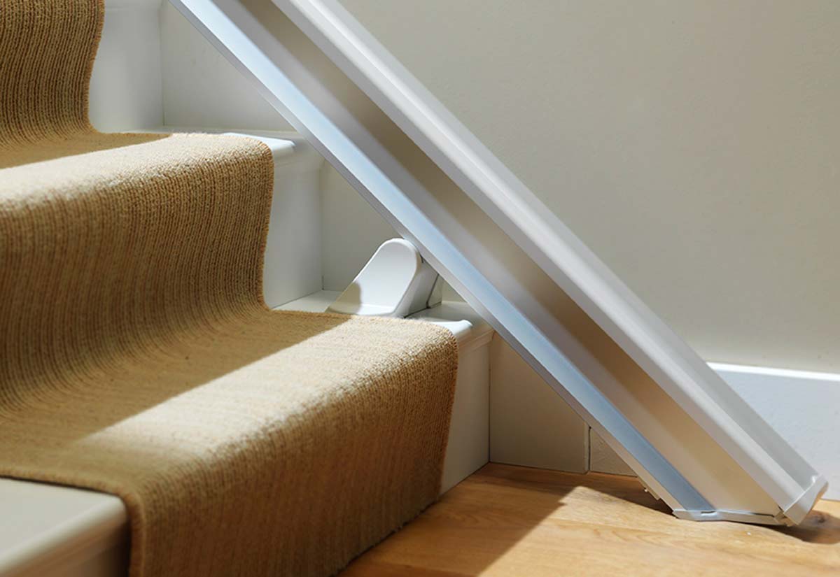 Straight Stairlift Start and dimensions