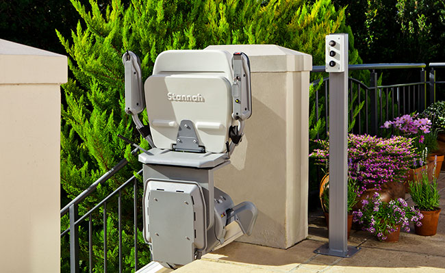 stair seat lift for outdoors