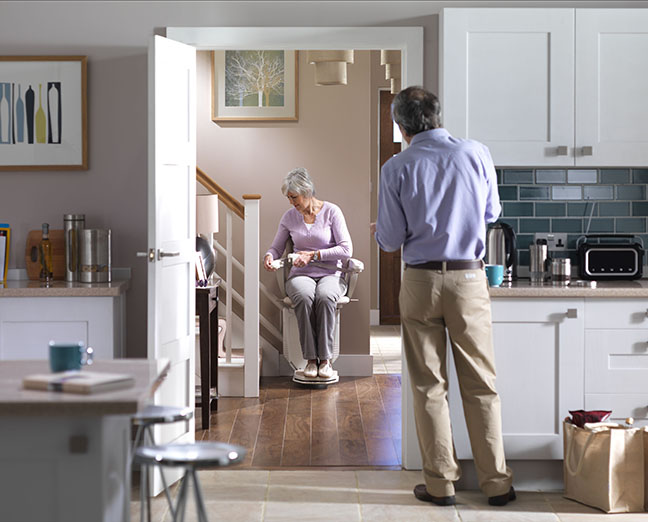 using a stair chair lift