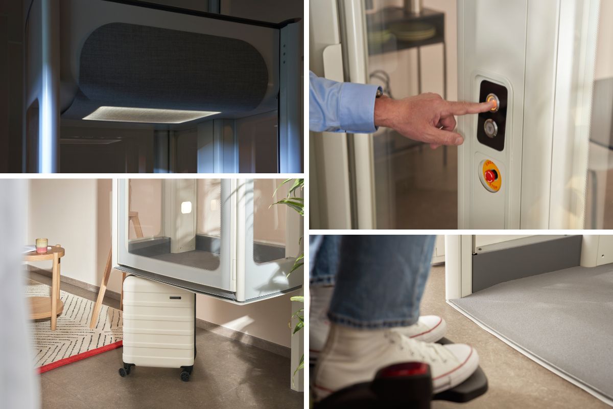 Uplifts by Stannah feature close-ups.